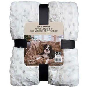 {NWT} Brentwood snow leopard waterproof pet blanket and furniture protection